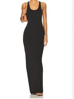 KENZO PARIS Black slip maxi dress